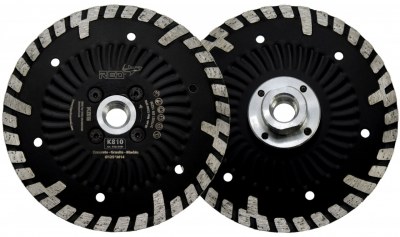 RED K810 Ø 125 multi-matériaux & pierres dures + moyeu M14