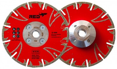 RED K936 Ø 125 pierres tendres spécial Tuffeau + moyeu M14